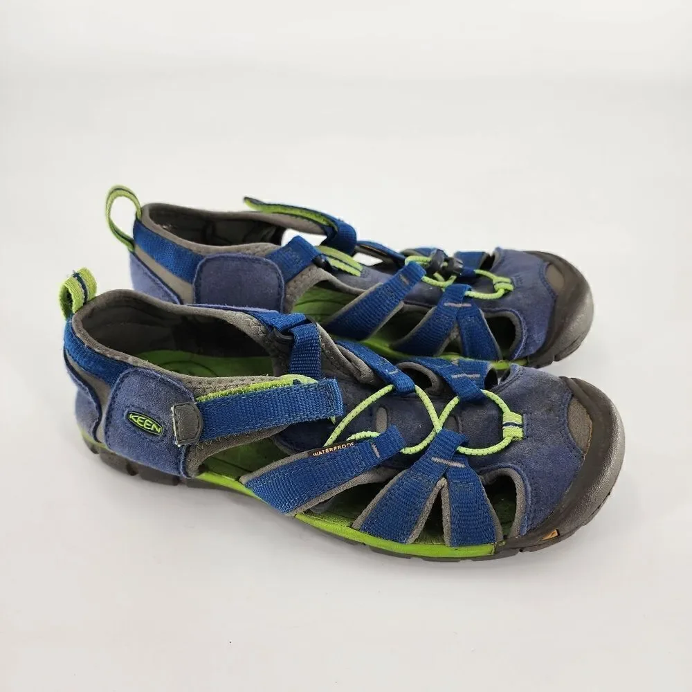 Keen boys 5 sandals river shoes newport seacamp waterproof blue green